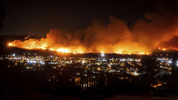 캘리포니아 산불.(사진: NPR)