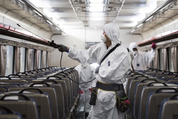 한국철도, 열차 방역 강화... 신종 코로나바이러스 확산 방지 총력