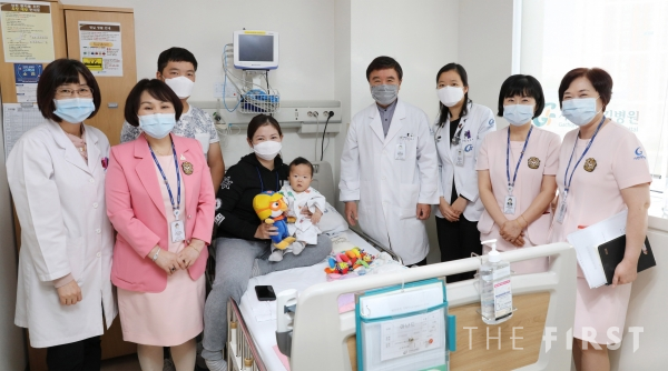 가천대 길병원, 코로나19로 출국 못하는 '몽골 선천성 심장병 아기' 치료