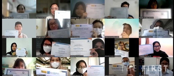 23일 온라인으로 진행된 해외 장학증서 수여식