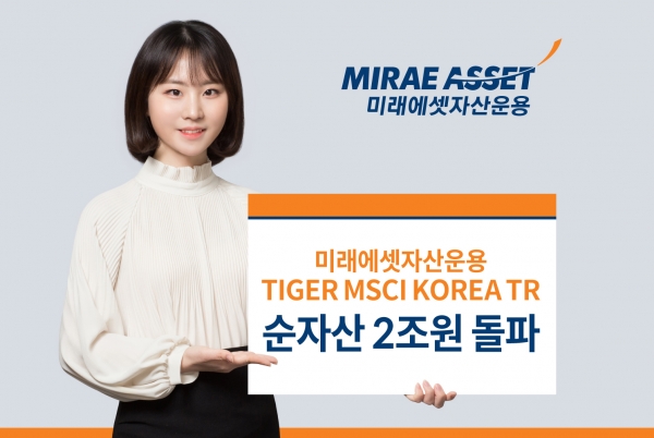 미래에셋자산운용, ‘TIGER MSCI KOREA TR ETF’ 순자산 2조원 돌파