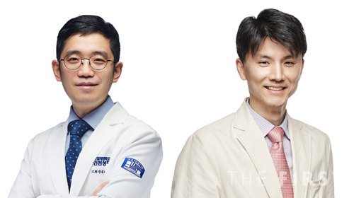 왼쪽부터 인천성모병원 이순규 교수, 서울성모병원 장정원 교수